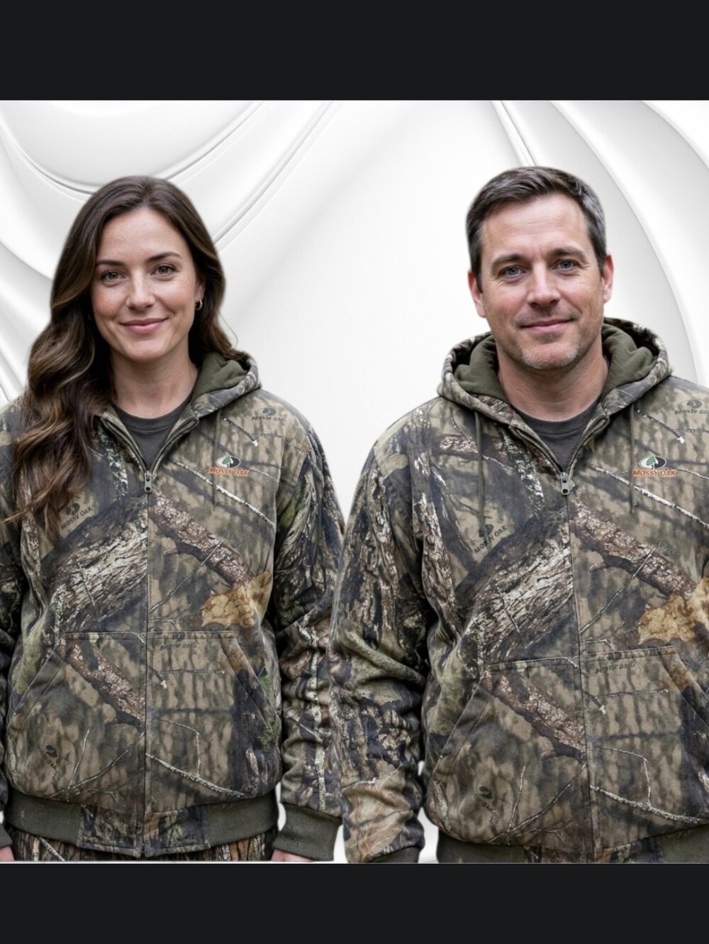 Mossy Oak Realtree Camo Hooded Field Jacket - Green & Brown